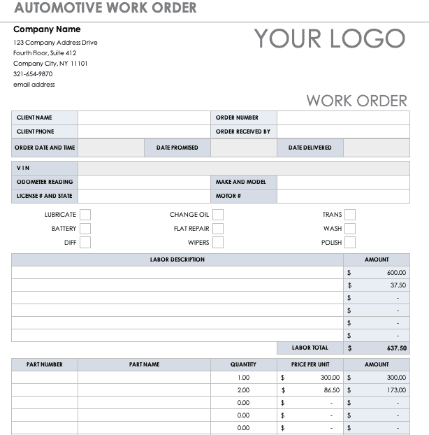 order request form template