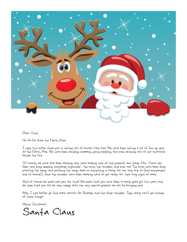 letter from santa template word